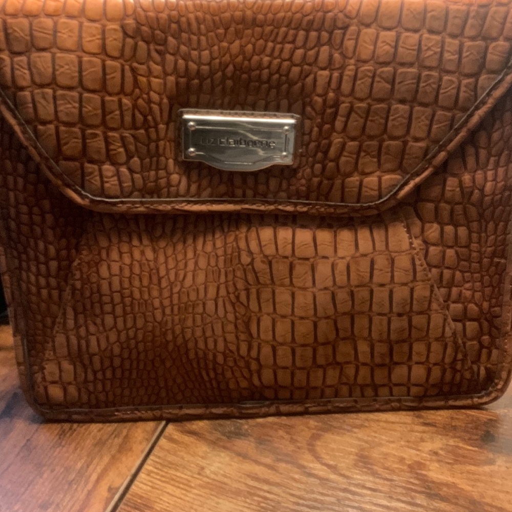 Liz Claiborne Brown Snake skin Hand bag